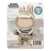 Outfit: Tan Curduroy Overalls & Visor for Dolls - Petite Threads Simple Exclusive